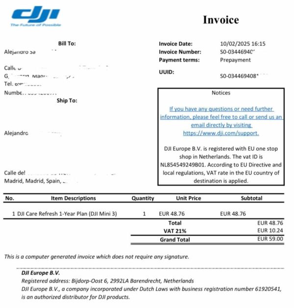 DJI Mini 3 Fly more combo (6357) - Imagen 12