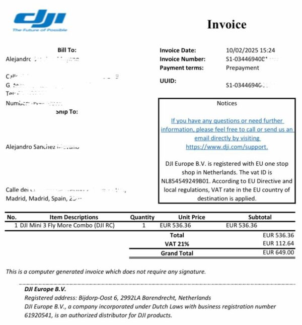 DJI Mini 3 Fly more combo (6357) - Imagen 11